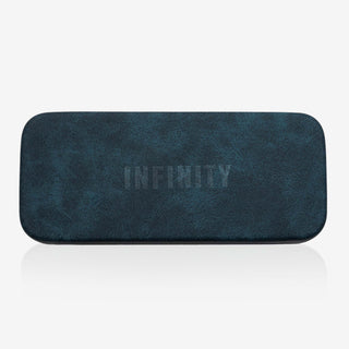 Navy blue hard eyewear case